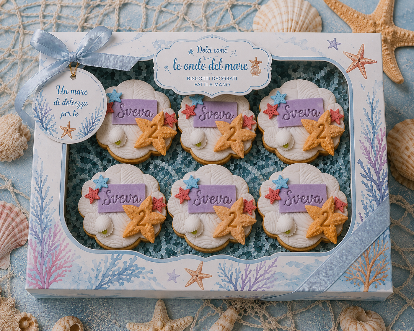 Biscotti a tema Stelle Marine realizzati da Lucia Garro