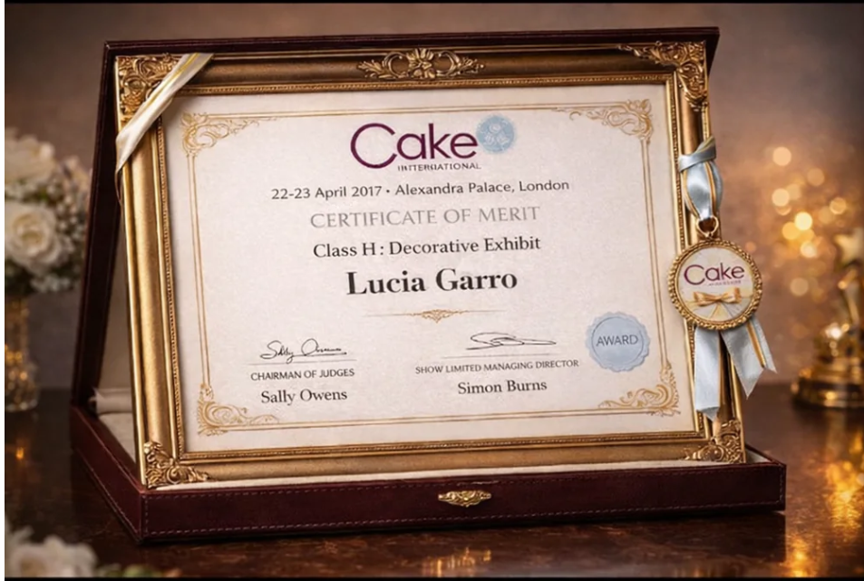 Riconoscimento Cake International assegnato a Lucia Garro