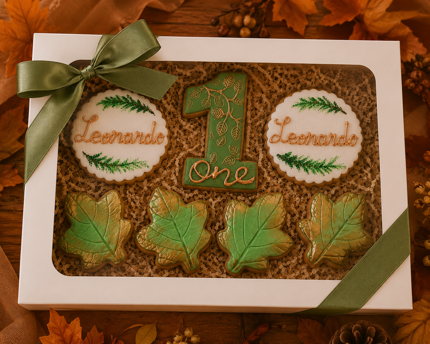 Sweet Table primo compleanno Foglie d’Autunno realizzato da Lucia Garro